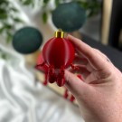 Sittende Julekule - Rød thumbnail