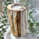 Forsteinet Tre Telysholder Høy thumbnail