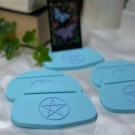 Vel Unt's Pentagram Tarot/Orakel Holder [lyseblå & lyse lilla] thumbnail