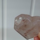 Flammekvarts Hjerte #2 - Indre Ild i Fasettslipt Form thumbnail