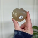 Lys Chunky Orca Agat Hjerte #4 (Spekkhoggersteinen) thumbnail