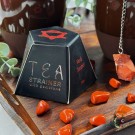 Krystall Tesil av Rød Jaspis - Glede thumbnail