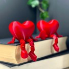 Sittende Hjerter - Rød thumbnail