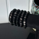 Silver Sheen Obsidian Armbånd, 8mm thumbnail