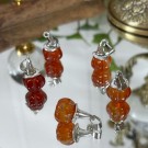 Karneol Gresskar med Heksehatt Anheng thumbnail