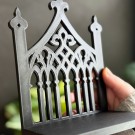 Vel Unt’s 3D Vegghylle - Sanctum Shelf - Gotisk Katedralhylle thumbnail