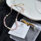 Divine Dulcet ~ Romantisk Rosenkvarts & Ferskvannsperle Halskjede + Vel Unt hjerte thumbnail