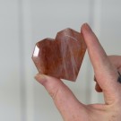 Flammekvarts Hjerte #6 - Indre Ild i Fasettslipt Form thumbnail