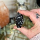 Chunky Snøfnugg Obsidian Hjerte #2 thumbnail