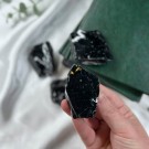 Svart Obsidian Råstein - 70-80g thumbnail