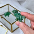Mini Figur - Elefant [Grønn Aventurin] thumbnail