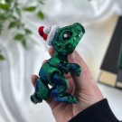 Tyrannosaurus Rex Figur m/Nisselue- Blå & Grønn thumbnail