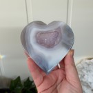 Agat Hjerte med drusy Ametyst thumbnail