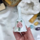 GJENBRUKS-SKATT: Vintage Porselensbjelle m/roseblomst thumbnail