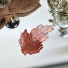 Rosa Sukkerspinn Agat - Lønneblad (Maple Leaf) thumbnail
