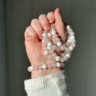 Rosenkvarts, Hvit Jade & Crackle Quartz Armbånd, 10mm thumbnail