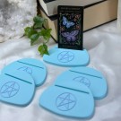 Vel Unt's Pentagram Tarot/Orakel Holder [lyseblå & lyse lilla] thumbnail