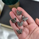 Mini Death’s Head Moth - Silver Sheen Obsidian thumbnail