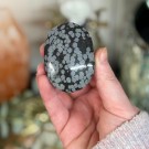 Snøfnugg Obsidian Håndstein #2 thumbnail