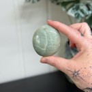 Grønn Månestein Håndstein #6 (Garnieritt) thumbnail