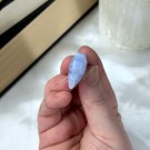 Mini Blue Lace/Blonde Agat Hjerte #1 thumbnail