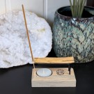 Lotus Røkelsesholder i Tre - Palo Santo & Røkelsespinne thumbnail
