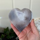 Agat Hjerte med drusy Ametyst thumbnail