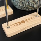 Vel Unt's Månefase Stand - Krystall & Wand Holder (Gull/Sølv) thumbnail