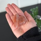 Flammekvarts Hjerte #6 - Indre Ild i Fasettslipt Form thumbnail