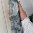 Stort Mose Agat Tårn - 35cm & 1690g thumbnail