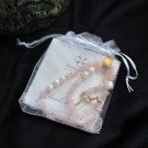 Divine Dulcet ~ Romantisk Rosenkvarts & Ferskvannsperle Halskjede + Vel Unt hjerte thumbnail