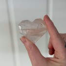 Flammekvarts Hjerte #1 - Indre Ild i Fasettslipt Form thumbnail
