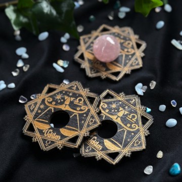 Lunaris Stjernetegn Krystallholder - Vekten (liten)