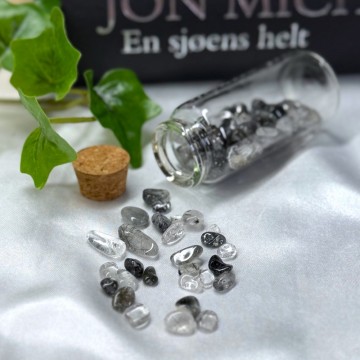 Svart Rutilkvarts Krystallchips, 30g