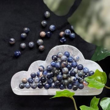 8mm Sodalitt Krystallperler - 10stk