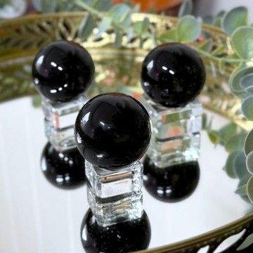 Svart Obsidian Kuler 4cm