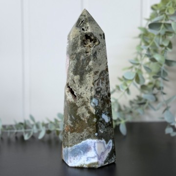 Chunky Sjø Jaspis Tårn, 945g