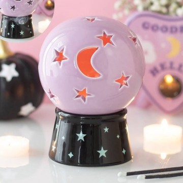Crystal Ball Telysholder & Røkelseskjegleholder