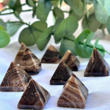 Sjokolade Kalsitt Mini Pyramider