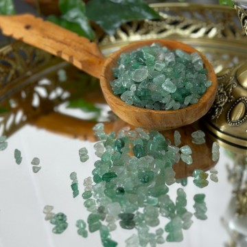 Grønn Jordbærkvarts Krystallchips, 30g