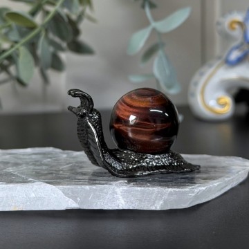 Enchanted Snegle Krystallkuleholder - Svart