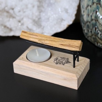 Ganesha Røkelsesholder i Tre - Palo Santo & Røkelsespinne