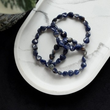 Krystallhjerte Armbånd - Sodalitt