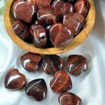 Okseøye Hjerter (med hull til smykker/armbånd)