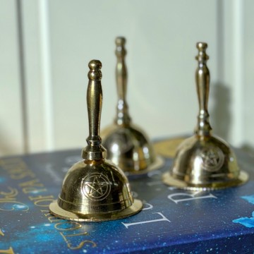 Messing Ritualbjelle - Pentagram Alterbjelle til Ritual & Meditasjon