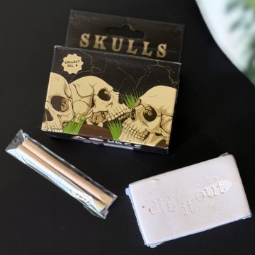 Grav Frem Skjelettet - Mini Arkeologisk Utgravningssett (Skull Dig Kit)