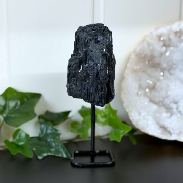 Svart Turmalin på stativ #2