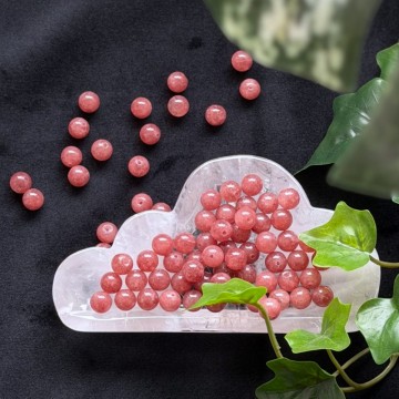 8mm Jordbærkvarts Krystallperler - 10stk