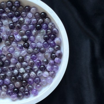 8mm Bånd Ametyst Krystallperler - 10stk