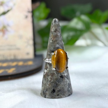 Tigerøye Justerbar Ring